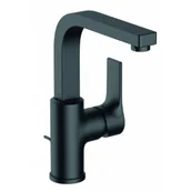 Baterie umywalkowe - KLUDI 480273965 ZENTA SL bateria umywalkowa ze sterowaniem bocznym, zestaw odpł.; czarny mat - miniaturka - grafika 1