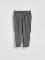 Spodnie męskie - Reserved - Spodnie chino regular fit - jasnoszary - miniaturka - grafika 1