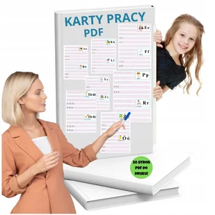 POMOCE DYDAKTYCZNE PDF PISANIE PO SLADZIE KARTY PRACY KLASY 1-3 DO DRUKU - Zabawki interaktywne dla dzieci - miniaturka - grafika 1