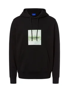 Jack & Jones Męski sweter z kapturem - Jorvesterbrew Newton Mężczyźni czarny jednolity, M - Swetry męskie - miniaturka - grafika 1