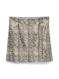 Vero Moda Spódnica z imitacji skóry Nelly 10336982 Beżowy Slim Fit - Spódnice - miniaturka - grafika 1