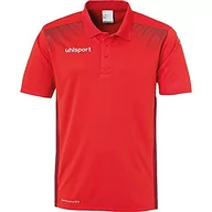 Koszulki męskie - uhlsport Męska koszulka polo Goal czerwony czerwony/bordo 140 - miniaturka - grafika 1
