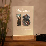 Ramki na zdjęcia - Lampka ramka L z wydrukiem na szkle akrylowym i podświetleniem LED - miniaturka - grafika 1