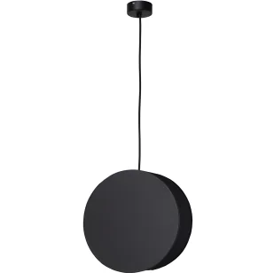 Czarna lampa wisząca Wheel - drewniana - Lampy sufitowe - miniaturka - grafika 1