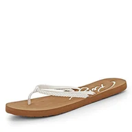Klapki i japonki damskie - Roxy Damskie japonki Cabo Flip Flops, biały - biały biały - 40 EU - miniaturka - grafika 1