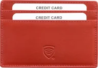 Etui na dokumenty i karty - KORUMA Czerwone etui na karty antyRFID - Koruma KUK-31PR Uniwersalny - miniaturka - grafika 1