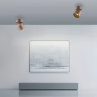 Lampy sufitowe - PURE reflektor sufitowy LED Cup, kolor brązowy, Ø 9,5 cm, metal możliwość ściemniania, brązowy / mosiężny, salon / jadalnia, metal, nowoczesny - miniaturka - grafika 1