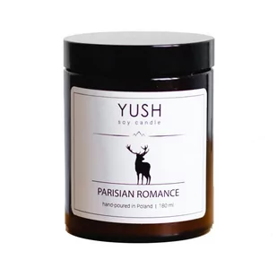 Parisian Romance – Świeca Sojowa Kwiat Pomarańczy Róża Jaśmin - Yush - 180Ml - Świece - miniaturka - grafika 1