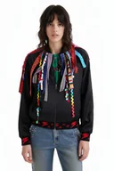 Kurtki damskie - Kurtka damska Desigual Tree bomberka z tasiemkami-S - miniaturka - grafika 1
