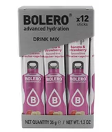 Śmietanki i dodatki do kawy - BOLERO Bolero Napój koncentrat 1 kcal Banan i Truskawka 6g x 12 saszetek - miniaturka - grafika 1