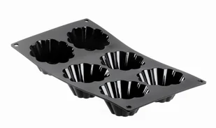 De Buyer Silikonowa forma 6 x babeczka 80x35 mm | , MoulFlex Pro D-1964.01 - Akcesoria gastronomiczne - miniaturka - grafika 1