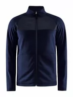 Kurtki męskie - Craft ADV EXPLORE FLEECE MIDLAYER kurtka polarowa męska 3XL | Blaze | szczotkowany polar | z otworem na kciuk | kieszenie zapinane na zamek błyskawiczny | Quick Dry kurtka męska | kurtka polarowa dla - miniaturka - grafika 1