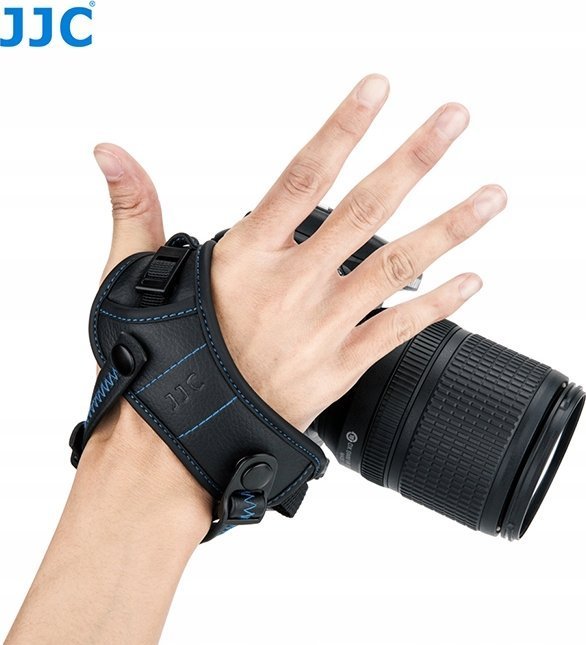 JJC Pasek nadgarstkowy / Grip JJC HS-PRO1M Niebieski z płytką typu Arca Swiss