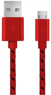 Esperanza KABEL MICRO USB 2.0 A-B M/M 2M OPLOT CZERWONY AKESPKUEB00181R (EB181R) - Kable USB - miniaturka - grafika 1
