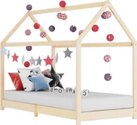 Łóżka dla dzieci i młodzieży - vidaXL Rama łóżka dziecięcego z litego drewna sosnowego 90 x 200 cm - Rama łóżka dziecięcego - Rama łóżka dziecięcego - Ramy łóżek dziecięcych - Łóżko dziecięce - miniaturka - grafika 1