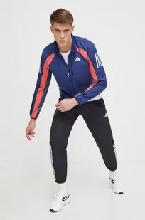 adidas Performance wiatrówka Own the Run kolor granatowy przejściowa - Kurtki męskie - miniaturka - grafika 1
