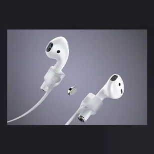 Baseus Let''s go silikonowy fluorescencyjny (świecący w ciemności) uchwyt opaska pasek do słuchawek AirPods 2 / 1 biały (ARAPPOD-B24) - Akcesoria do smartwatchy - miniaturka - grafika 11