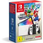 Konsole Nintendo - Nintendo Switch OLED Biała + Super Mario Bros Wonder Gra NINTENDO SWITCH + NINTENDO Switch Online 12 miesięcy - miniaturka - grafika 1