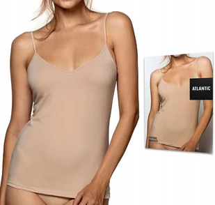 Koszulka damska na ramiączkach bawełniana podkoszulek ATLANTIC 197 - S - Koszulki i topy damskie - miniaturka - grafika 1
