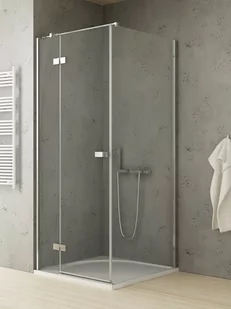 New Trendy Kabina prysznicowa drzwi uchylne 110x110 lewa EXK-5146 Reflexa - Kabiny prysznicowe - miniaturka - grafika 1