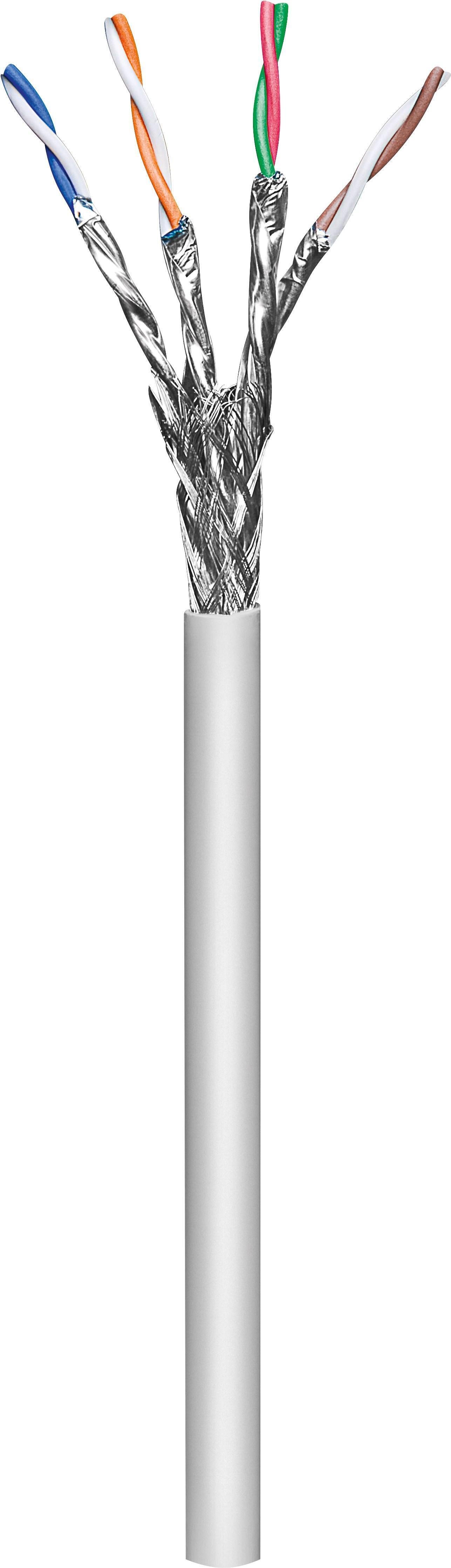 Kabel sieciowy CAT 6A, S/FTP (PiMF), szary