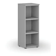 Regały biurowe - Regał biurowy PRIMO GRAY, 1087 x 400 x 420 mm, szary - miniaturka - grafika 1
