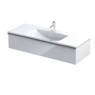 Szafki łazienkowe - Szafka łazienkowa pod umywalkę Oristo Etna 120 cm biały połysk OR52-SD1S-120-1 - miniaturka - grafika 1