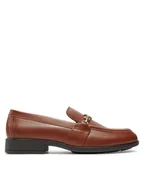 Półbuty damskie - Tommy Hilfiger Lordsy FW0FW08339 Brązowy - miniaturka - grafika 1