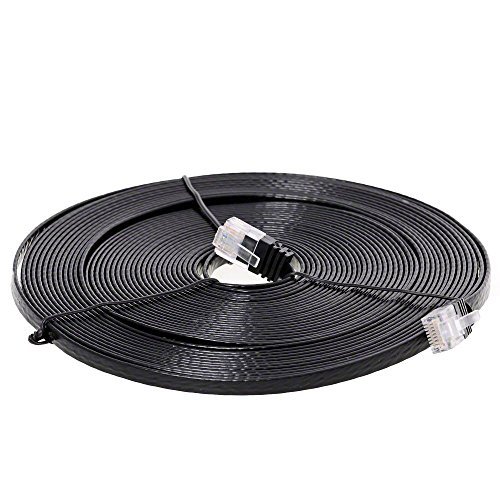 Tecline 10m Cat.6 kabel sieciowy Cat6 U/UTP (UTP) Czarny - Kable sieciowe (10 m, Cat6, U/UTP (UTP), RJ-45, RJ-45, Czarny)