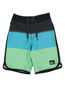 Spodenki damskie - Quiksilver Szorty kąpielowe w kolorze czarno-niebiesko-zielonym - miniaturka - grafika 1