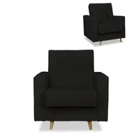 Fotele - Fotel z pojemnikiem Rene czarny Family Meble - miniaturka - grafika 1