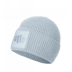 Czapka zimowa Pit Bull Logo - Baby Blue - Odzież taktyczna i umundurowanie - miniaturka - grafika 1
