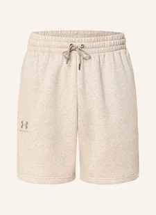 Under Armour Szorty Dresowe Ua Icon beige - Spodenki damskie - miniaturka - grafika 1