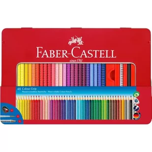 Faber-Castell Kredki Grip 48 kolorów w metalowej oprawie - Kredki, ołówki, pastele i pisaki - miniaturka - grafika 3