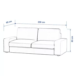 Pokrowiec na sofę Kivik 3-osobową, rozkładaną - Pokrowce na meble - miniaturka - grafika 1