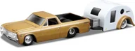 Samochody i pojazdy dla dzieci - MAISTO TOW & GO 1967 CHEVROLET EL CAMINO + TRAVELER TRAILER 1:64 - miniaturka - grafika 1