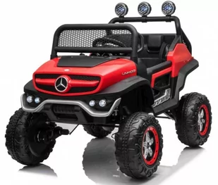 ADEL Pojazd Mercedes BENZ UNIMOG Czerwony PA.JL199.CR - Pojazdy elektryczne dla dzieci - miniaturka - grafika 1