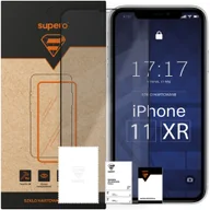 Szkła hartowane na telefon - Szkło hartowane Supero do iPhone 11/XR, z czarną ramką - miniaturka - grafika 1