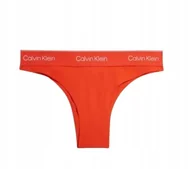 Majtki damskie - CALVIN KLEIN DAMSKIE MAJTKI BRAZYLIANY CZERWONE Z LOGO S 0Z8A4_E* S 0Z8 - miniaturka - grafika 1