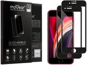Szkła hartowane na telefon - movear 2 szt. Szkło Hartowane 3D PRO na Apple iPhone SE 2020 (4.7") na Cały Ekran, 9H GLASS mSHIELD Czarny - miniaturka - grafika 1