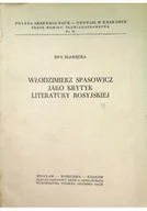 Historia świata - Włodzimierz Spasowicz jako krytyk literatury rosyjskiej - miniaturka - grafika 1