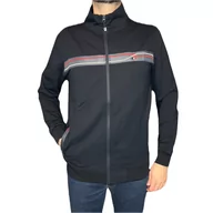 Bluzy męskie - Bluza męska rozpinana granatowy bez kaptura XXL - miniaturka - grafika 1