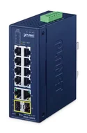 Pozostałe akcesoria sieciowe - PLANET Industrial 8-Port Ring Switch IFGS-1222-TF Nie zarządzany Fast Ethernet (10/100) Niebieski IFGS-1222TF - miniaturka - grafika 1