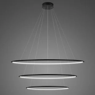 Altavola Design Ledowe Okręgi lampa wisząca 91W czarna LA075/P_100_in_4k_black_dimm - Lampy sufitowe - miniaturka - grafika 1