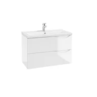 Szafki łazienkowe - Defra Murcia D80 Szafka podumywalkowa 79,9x50x40 cm biały połysk 144-D-08011 - odbiór osobisty: Kraków, Warszawa - miniaturka - grafika 1