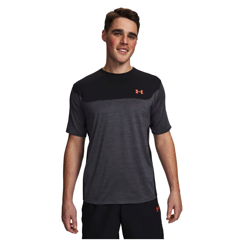 Koszulka męska Under Armour Tech Utility SS Black/Venom Red XL