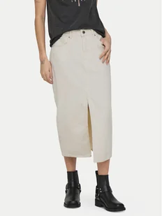 ONLY Spódnica jeansowa Bianca 15319268 Beżowy Regular Fit - Spódnice - miniaturka - grafika 1