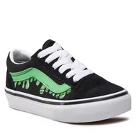 Buty dla chłopców - Tenisówki Vans Uy Old Skool VN0005WVYJ71 Black/Green - miniaturka - grafika 1
