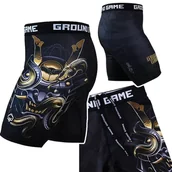Kimona, stroje i obuwie - Krótkie Spodenki Treningowe Męskie Ground Game Vale Tudo Oni Samurai R. M - miniaturka - grafika 1