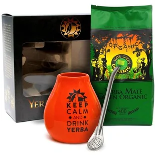 ORGANIC MATE GREEN (yerba mate) ZESTAW YERBA MATE BIO 400 g, MATERO, BOMBILLA - ORGANIC MATE GREEN - Yerba Mate - miniaturka - grafika 1